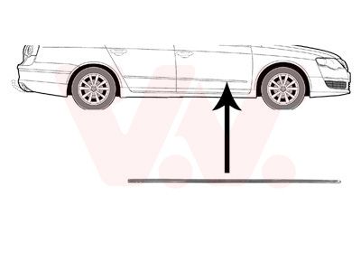 VAN WEZEL Облицовка / защитная накладка, дверь 5839404